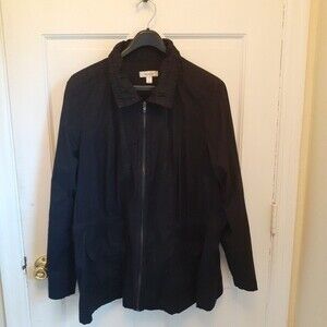 Dressbarn black summer fall jacket utility shacket 3x 24 xxxl